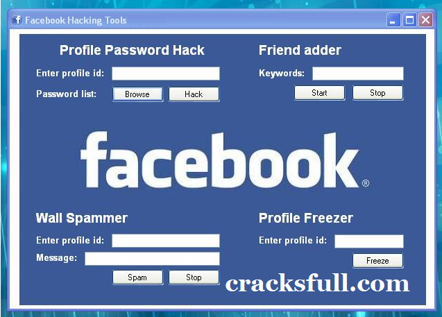 Facebook account hacker exe